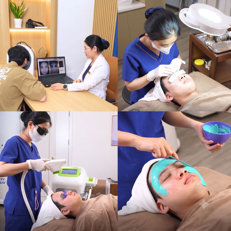 Advanced Acne Treatment procedure at Sunwoo