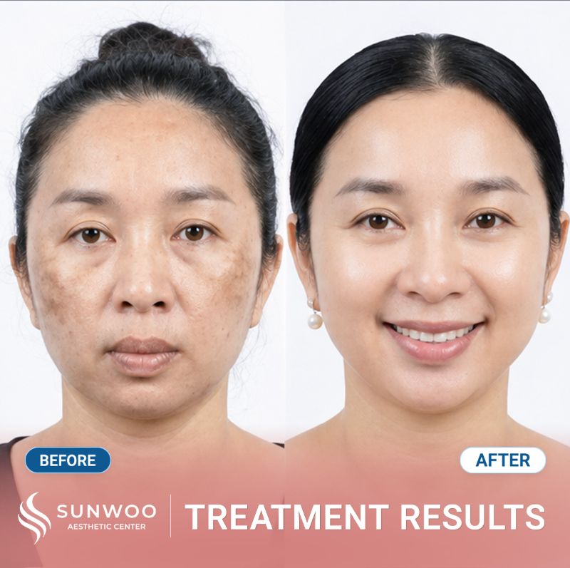 PicoSure Pro before and after at Sunwoo