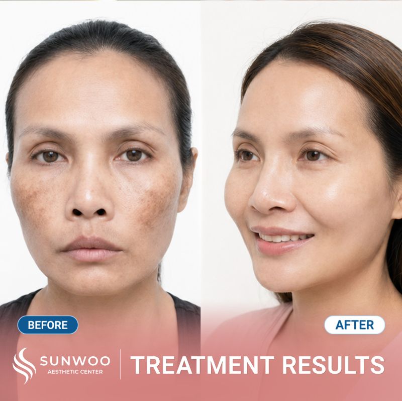 PicoSure Pro before and after at Sunwoo