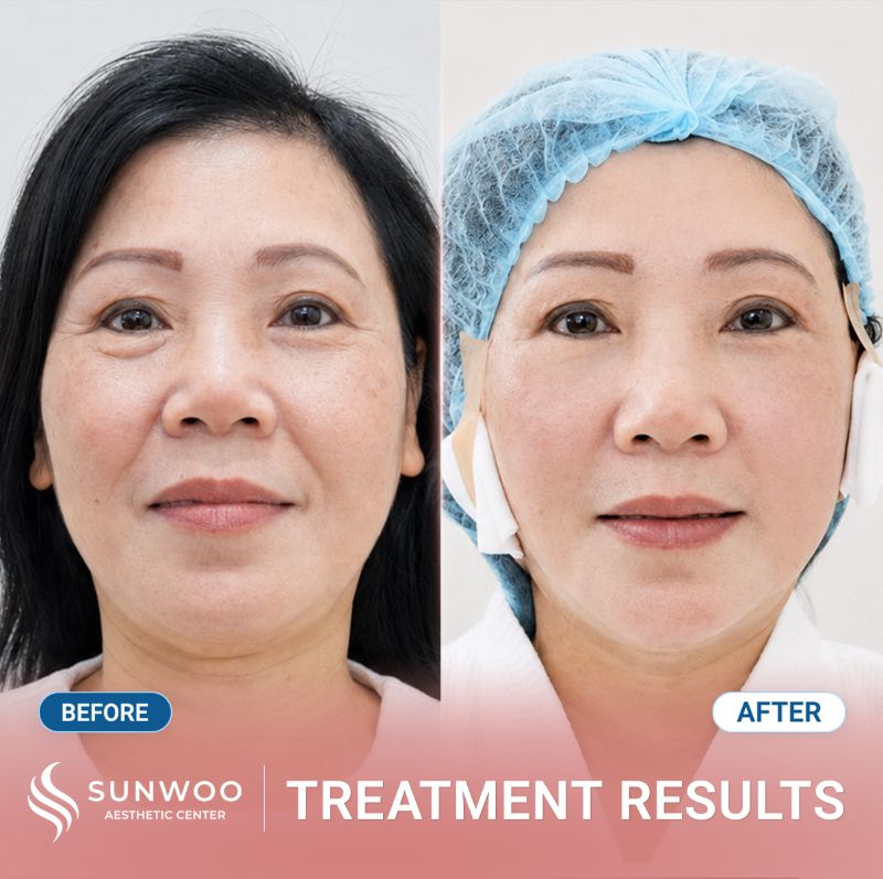 Xline Thread Lift before and after at Sunwoo