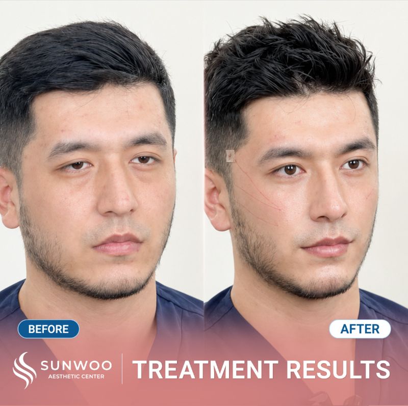 Xline Thread Lift before and after at Sunwoo